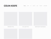 Tablet Screenshot of colinkeefe.net